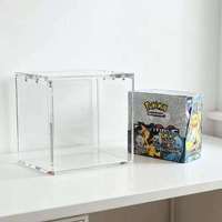 Boîte de protection Elite Trainer Box en acrylique transparent de 5 mm d'épaisseur, résistance UV 99 %, avec couvercles magnétiques robustes, directement de l'usine.