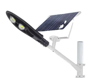 100W Zonne-Energie Led Straatlantaarn Ip65 Waterdichte Outdoor Hoge Output Zonne-Energie Overstroming Wegverlichtingslamp 6000K Schijnwerper