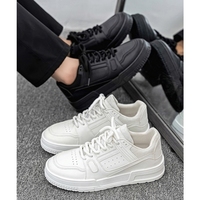 Zapatillas Deportivas Retro de Malla con Cordones para Hombre, Modelo Jedi Negro 2025, con Plataforma Gruesa, Impermeables, Transpirables, Acolchadas y Ligeras