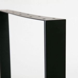 680*80*710mm Modern Black Powder Coated Steel <b>Bench</b>/<b>Table</b> Legs for Hospital <b>Outdoor</b> Use Furniture - Product Image 2