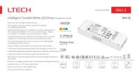 Controlador Inteligente RGBCW LTECH DALI NFC de Corriente Constante con Programación de Campo Cercano y Comando Completo, 20W 50-100mA 5 Canales