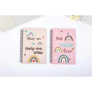 Carnet de notes A5 à spirale, 50 feuilles, style dessin animé, graffiti arc-en-ciel, avec couverture en papier, mignon, décoratif, pour étudiants, bureau, cadeau - Product Image 2