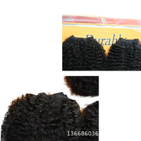 Extensions de cheveux synthétiques à tresser, 16 pouces, Afro Kinky Curly, 7 pièces, 220g, en filament de protéine, vente en gros