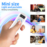 Lector de Códigos de Barras 2D GTCODESTAR, Mini Escáner de Códigos de Barras Inalámbrico, Lector de Códigos QR Portátil, Pistola Escaneadora de Códigos QR para Supermercado