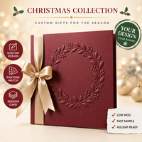 Carte de vœux personnalisée de Noël 5x7 pouces en carton 300 g/m² avec motif gaufré colombe blanche et flocon de neige, avec enveloppe assortie CBZ-X165