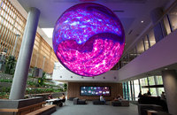 Boule Vidéo LED Personnalisée P2.5 Diamètre 1 mètre Sphère LED Écran LED Forme Irrégulière Affichage LED Contrôle Mobile