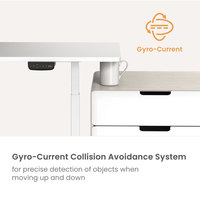 Bureau à domicile réglable en hauteur, table motorisée à double moteur, bureau ergonomique surélevé, bureau debout