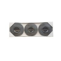 Lot de 3 miroirs muraux décoratifs en plastique ajouré, style Art Déco, écologiques, réglables et durables, pour décoration murale de ferme