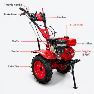 Mini motoculteur à essence E-XIAPU 170F, cultivateur de jardin, motoculteur rotatif à essence pour la ferme - Product Image 3