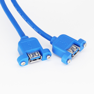 Cable de Extensión <span class=keywords><strong>USB</strong></span> para Placa Base de Computadora, IDE de <span class=keywords><strong>19</strong></span>/20 Pines a Doble <span class=keywords><strong>USB</strong></span> <span class=keywords><strong>3.0</strong></span> Hembra, Montaje en Panel - Product Image 2