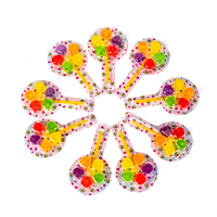Bonbons en vrac en gros OEM/ODM, bonbons gélifiés personnalisés en forme de moulin à vent, texture moelleuse, saveur fruitée, sucettes