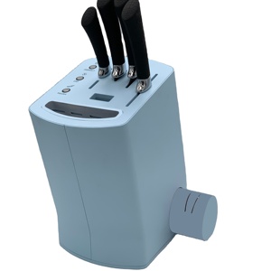 Bloc de Couteaux de Cuisine Professionnels Style Japonais avec Désinfection et Affûteur SKD002 – Offre Spéciale - Product Image 1