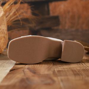 Sandales <span class=keywords><strong>compensées</strong></span> à bout ouvert à semelles épaisses pour femmes été nouvelles <span class=keywords><strong>petites</strong></span> <span class=keywords><strong>chaussures</strong></span> romaines à boucle à un mot à talons hauts sandales à talons hauts - Product Image 6