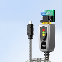 DTECH IOT5067 USB Tipo C Macho a DB9 Macho Puerto serie RS422 RS485 Cable de comunicación 0,5 M
