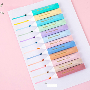 4'lü Renkli Okul Fosforlu Kalem Seti Su Bazlı Floresan Kalem Fosforlu Kalemler - Product Image 5