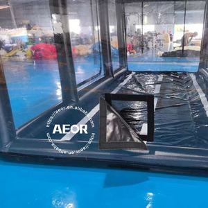 Portable personnalisé Protection contre la poussière Transparent clair Pvc Couverture de voiture gonflable Garage abri stockage tente à bulles - Product Image 4