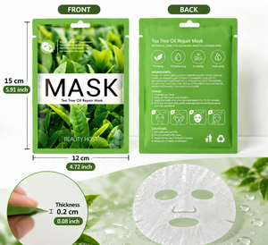 Private Label Vitamin E Skin Care Products Natural Organic Vegan Tea <b>Tree</b> Oil Facial Moisturizing and Repairing Mask For Women - Product Image 6