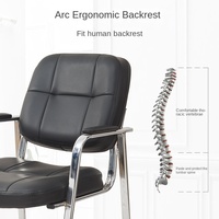 Chaise berçante pliable en métal moderne accoudoir arrière d'échelle-chaise de bureau polyvalente pour la maison de loisirs de conférence