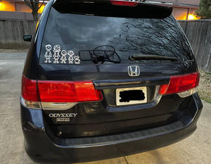 Personalisasi stiker decal mobil keluarga vinil kami lucu di belakang mobil - Product Image 4