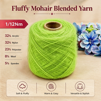 Fournisseur professionnel de fil épais en velours moelleux 1/12Nm, acrylique, nylon, polyester, laine, fil à tricoter style mohair