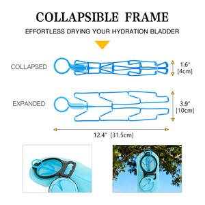 ชุดทำความสะอาดขวดน้ำ Gbaz Force 4 ชิ้น สีฟ้า PP สแตนเลสสตีล ใช้ซ้ำได้ อุปกรณ์เสริมสำหรับเครื่องดื่มกีฬากลางแจ้ง - Product Image 4