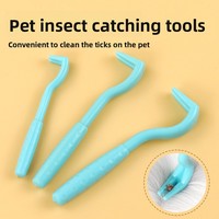 Éliminateur de tiques pour animaux de compagnie, peigne attrape-puces et poux, extracteur à clip, outils de toilettage pour chiens, chats, petits animaux, polypropylène