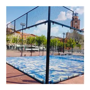 Çin tedarikçiler Led ışık kapalı/açık kürek tenis kortu suni çim