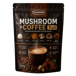 Healthife OEM 7 in 1 Premium Mushrooms <strong>Coffee</strong> Blend Powder With Reishi Chaga Lion's Mane Ashwagandha Mushroom <strong>Coffee</strong> - Product Image 4