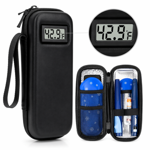 Estuche Portátil Aislado de EVA para Insulina con Pantalla de Temperatura, Organizador de Viaje, Logotipo Personalizado, Venta al por Mayor OEM - Product Image 1