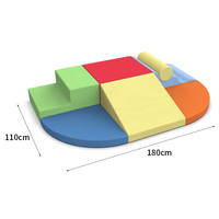 Blocs de construction en mousse souple pour enfants, structures d'escalade intérieures, ensemble de sept pièces pour tout-petits, canapé modulaire pour enfants, tapis de jeu pour enfants