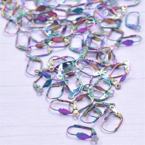 स्टेनलेस स्टील रंगीन कान हुक और पाश बालियां सामान धातु DIY हाथ से बने गहने व्यक्तिगत गहने - Product Image 4