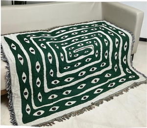 2025 nóng bán tùy chỉnh kinh dị theo chủ đề Đảng Halloween màu hồng ma quái siêu mềm ném chăn sofa Bìa - Product Image 4