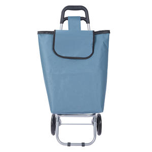 กระเป๋ารถเข็นพับเก็บได้พร้อมล้อวัสดุผ้าสำหรับพกพากลางแจ้งดีไซน์ทันสมัย - Product Image 2