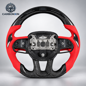 Volant personnalisé en fibre de carbone pour Dodge Charger RT Challenger Durango Hellcat Scat Pack Demon SRT Journey Viper Ram SXT - Product Image 1