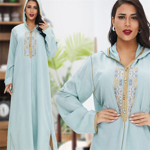 Eid Abaya, Caftan marocain de Dubaï 2022, robe musulmane <span class=keywords><strong>marocaine</strong></span>, Abayas turques pour femmes, vêtements islamiques européens, <span class=keywords><strong>Djellaba</strong></span> pour femmes - Product Image 5