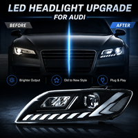 Ensemble de phares LED BK pour Audi Q7 2006-2015, projecteur laser, DRL dynamique, clignotant séquentiel, plug and play
