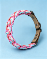 Collier pour chien tressé à fleurs, réglable, fait main au crochet, collier décoratif mignon pour chiens de petite et moyenne taille, accessoires pour animaux de compagnie