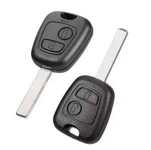 <span class=keywords><strong>Coque</strong></span> de clé à 2 boutons boîtier de télécommande en plastique boîtier de clé de <span class=keywords><strong>voiture</strong></span> de remplacement sans puce sans logo pour P-eugeot - Product Image 1