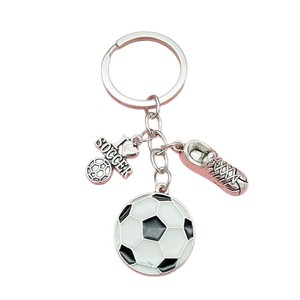 Metallo pallone da calcio Team Club portachiavi calcio giocatore di calcio scarpa portachiavi basket Rugby portachiavi <span class=keywords><strong>per</strong></span> uomo donna regalo - Product Image 1
