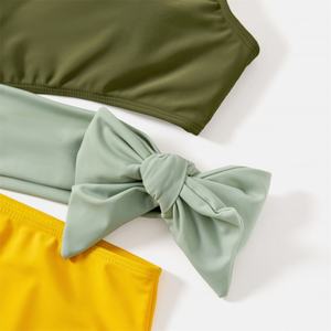 Trajes de Baño Personalizados con Estampado de la Bandera de EE. UU. para Familias, Trajes de Baño de Una Pieza y Conjuntos de Bikini de 4 Piezas para la Playa - Product Image 6