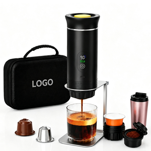 เครื่องชงกาแฟพกพาไฟฟ้าแบบมือถือรุ่นอัปเกรด OEM/ODM พร้อมโลโก้สั่งทำพิเศษ พร้อมขาตั้งและกระเป๋าสำหรับพกพา เหมาะสำหรับการเดินป่า ตกปลา ทำกิจกรรมกลางแจ้ง - Product Image 1