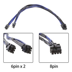 Câble d'alimentation répartiteur PCI-E Y 18AWG double mini 6 broches mâle à 8 broches pour carte graphique compatible avec <span class=keywords><strong>Mac</strong></span> Pro et <span class=keywords><strong>Power</strong></span> <span class=keywords><strong>Mac</strong></span> <span class=keywords><strong>G5</strong></span> - Product Image 6
