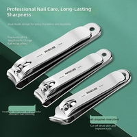 Kit de manucure professionnel 4-en-1 en acier à haute teneur en carbone, vente en gros directe usine, durable, pour salon et usage domestique