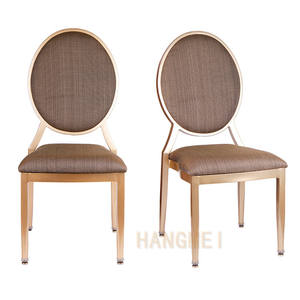 SILLA DE BODA louis con marco de metal marrón de lujo, venta al por mayor - Product Image 4