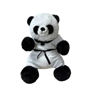تصنيع المعدات الأصلية لعبة الباندا المحشوة دمية دب للأطفال دمية لينة لعبة الباندا القطيفة للأطفال