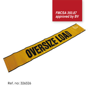 Bandera de seguridad de carga de gran tamaño reflectante de grado 4 resistente a los rayos UV aprobada por FMCSA 393,87 - Product Image 4