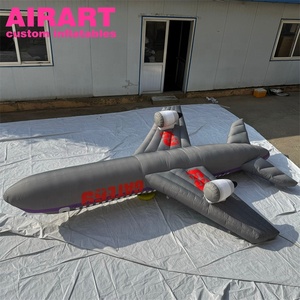 Avión Inflable Gris para Decoración de Eventos, Accesorios Colgantes que Incluyen Modelo de Aeronave Inflable Personalizado para Interiores - Product Image 5