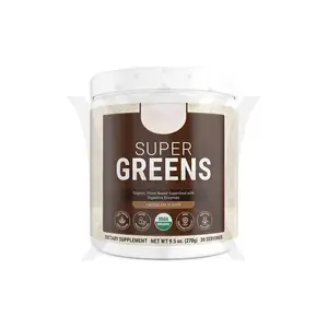 Super Greens Bột Thực Phẩm Xanh Hữu Cơ Alfalfa, Chlorella, Spirulina