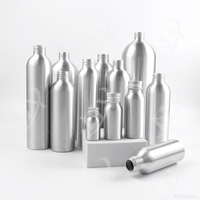 Flacon cosmétique en aluminium rechargeable avec bouchon à vis et sérigraphie – 30ml, 50ml, 100ml, 120ml, 150ml, 200ml, 250ml, 300ml, 500ml