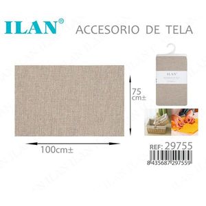 Accessorio Tessile Ilan 100x75 Cm, Tessuto Effetto Lino in Misto Poliestere e Cotone per Arredamento Casa - Product Image 3